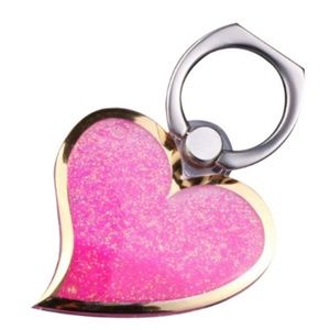 Pink heart Ring Grip Smart Phone Holder Stand